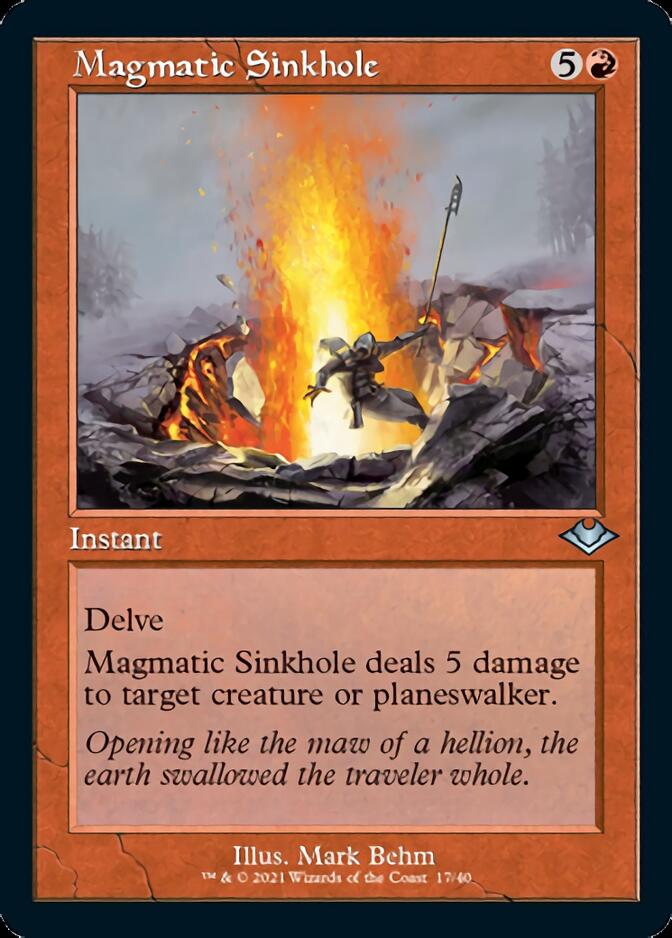 Magmatic Sinkhole (Retro Foil Etched) [Modern Horizons] | Webway Games