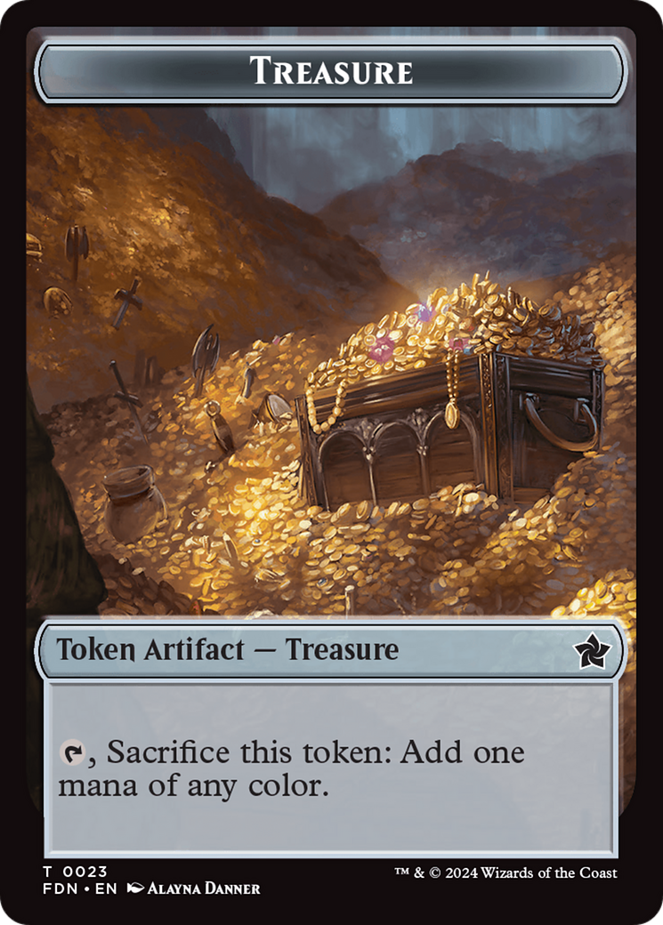 Food // Treasure Double-Sided Token [Foundations Tokens] | Webway Games