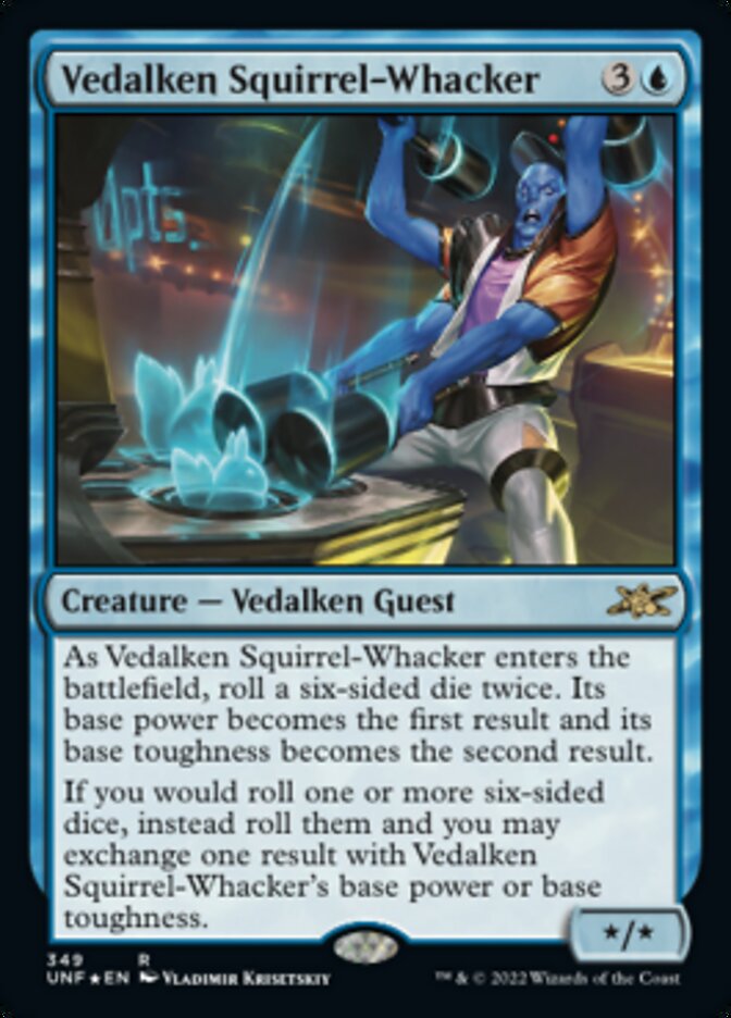 Vedalken Squirrel-Whacker (Galaxy Foil) [Unfinity] | Webway Games