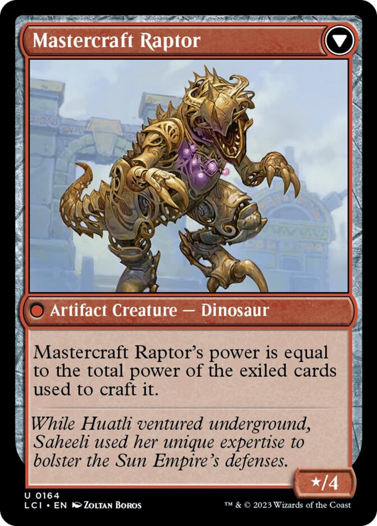 Saheeli's Lattice // Mastercraft Raptor [The Lost Caverns of Ixalan] | Webway Games