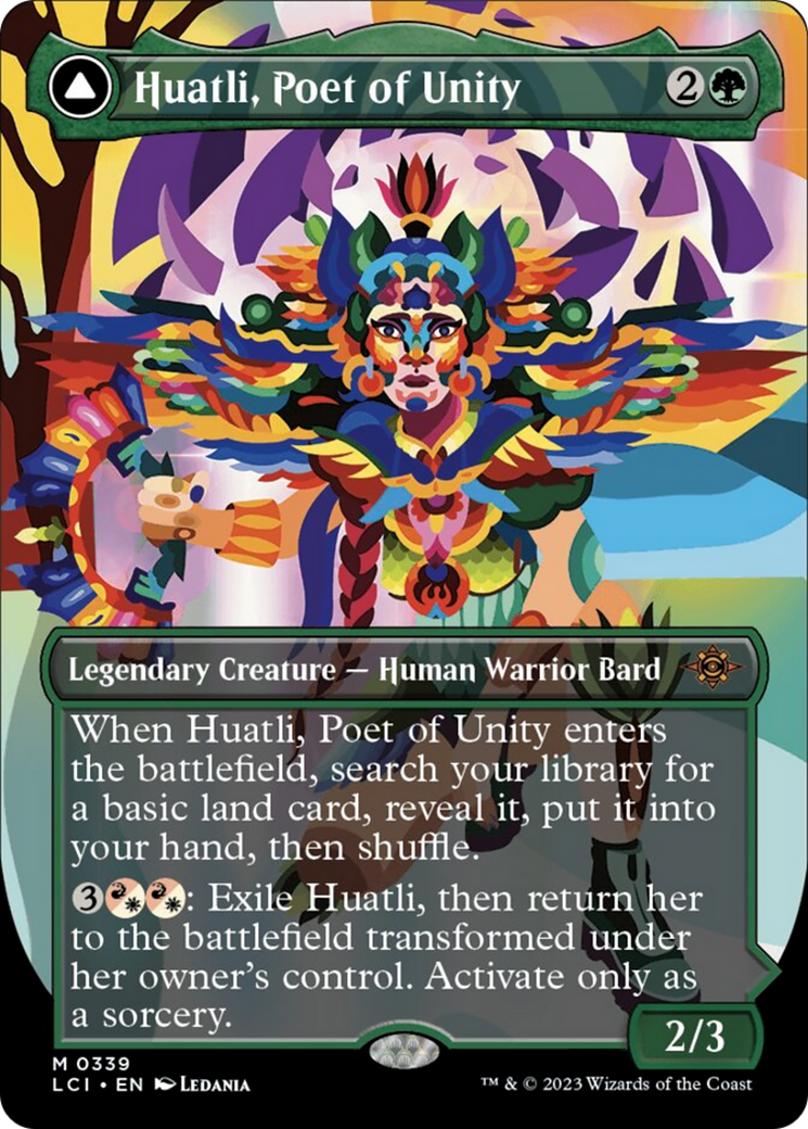 Huatli, Poet of Unity // Roar of the Fifth People (Borderless) [The Lost Caverns of Ixalan] | Webway Games