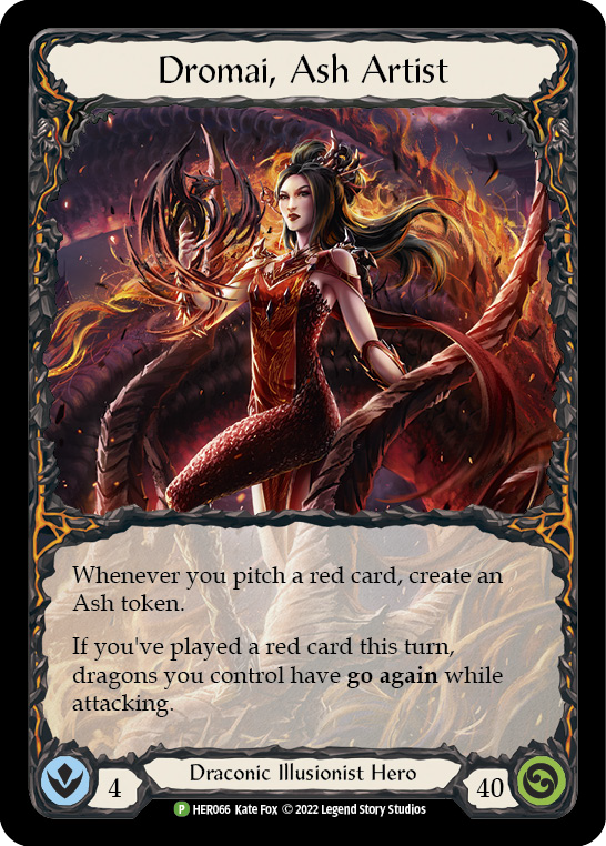 Dromai, Ash Artist [HER066] (Promo)  Rainbow Foil | Webway Games