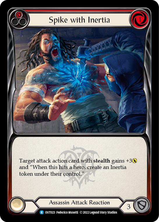 Spike with Inertia (Red) [OUT023] (Outsiders)  Rainbow Foil | Webway Games