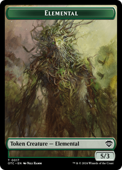 Insect // Elemental (0017) Double-Sided Token [Outlaws of Thunder Junction Commander Tokens] | Webway Games