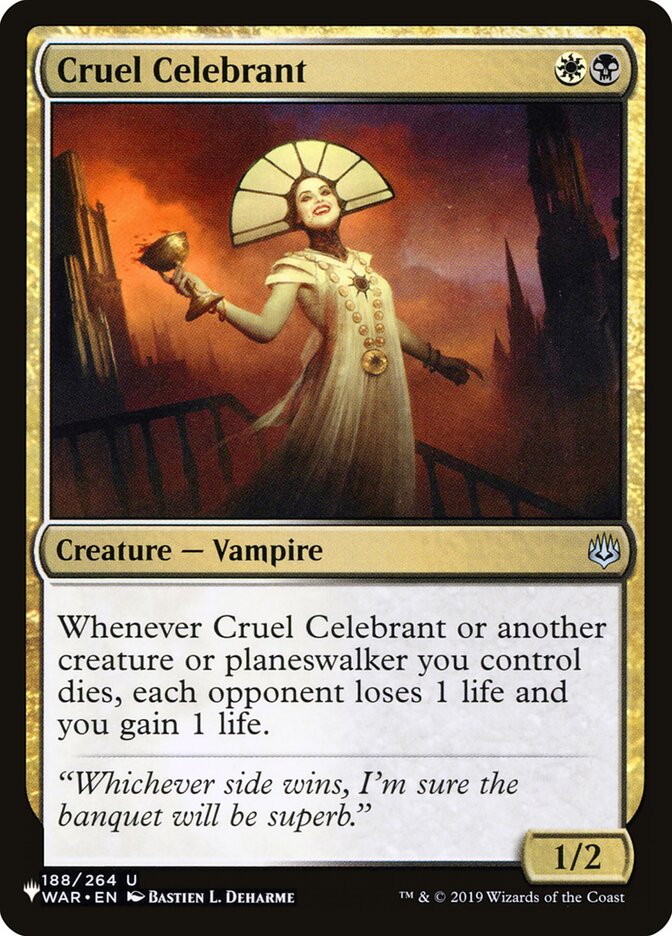 Cruel Celebrant [The List] | Webway Games