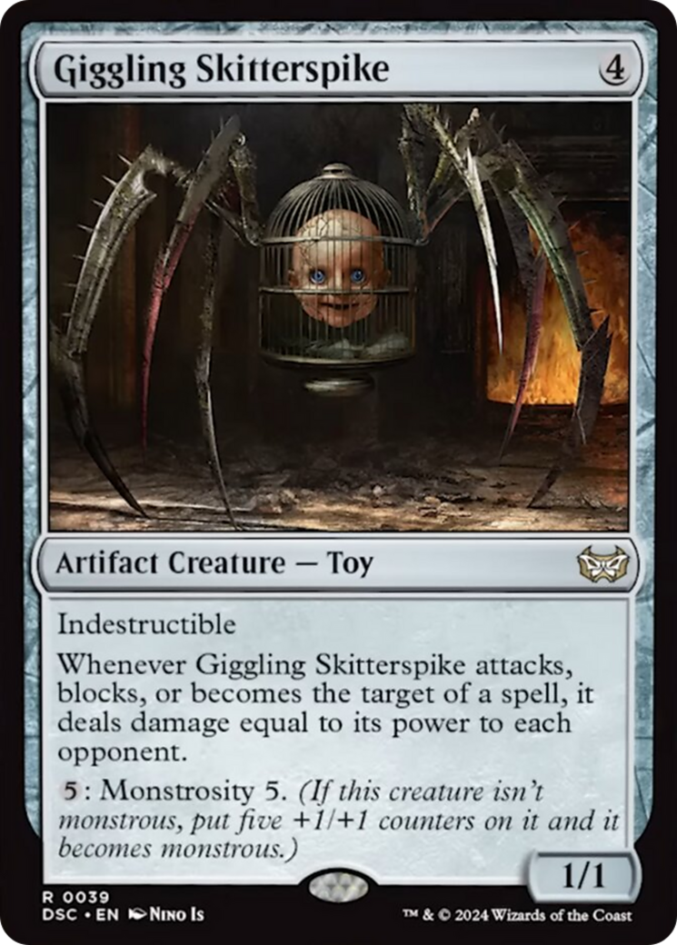 Giggling Skitterspike [Duskmourn: House of Horror Commander] | Webway Games
