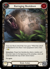 Barraging Beatdown (Red) [U-WTR017] (Welcome to Rathe Unlimited)  Unlimited Rainbow Foil | Webway Games