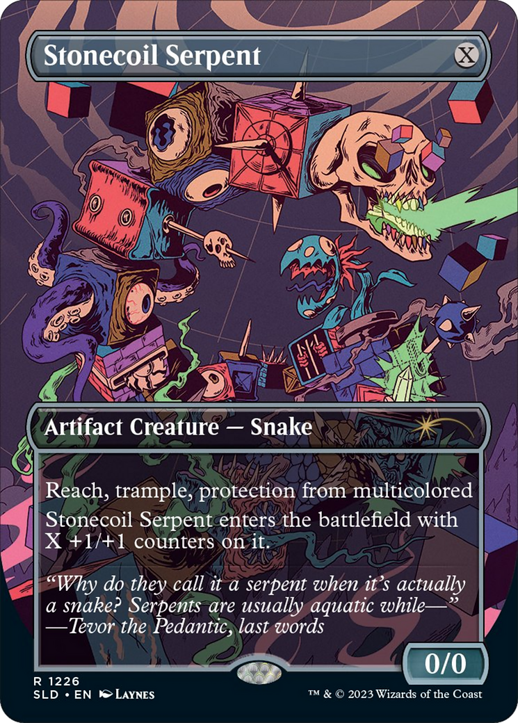 Stonecoil Serpent (Borderless) [Secret Lair Drop Series] | Webway Games
