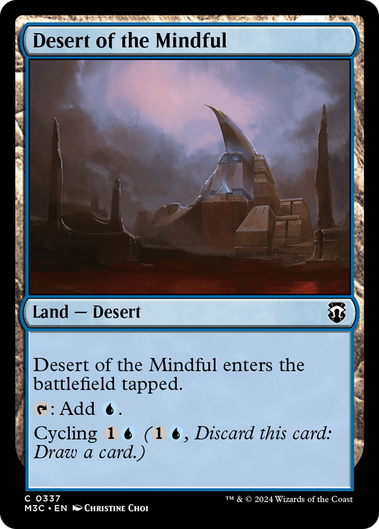 Desert of the Mindful (Ripple Foil) [Modern Horizons 3 Commander] | Webway Games