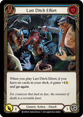 Last Ditch Effort [U-WTR161] (Welcome to Rathe Unlimited)  Unlimited Rainbow Foil | Webway Games