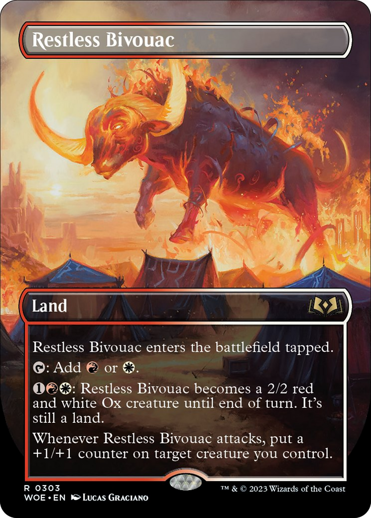 Restless Bivouac (Borderless Alternate Art) [Wilds of Eldraine] | Webway Games