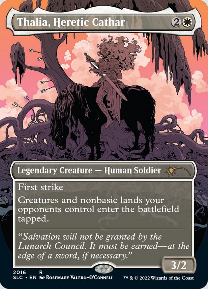 Thalia, Heretic Cathar (Borderless) [Secret Lair Countdown Kit] | Webway Games