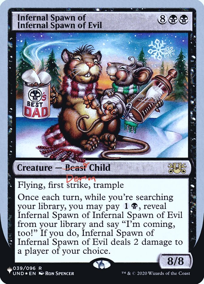 Infernal Spawn of Infernal Spawn of Evil (Unfinity Foil Edition) [The List] | Webway Games