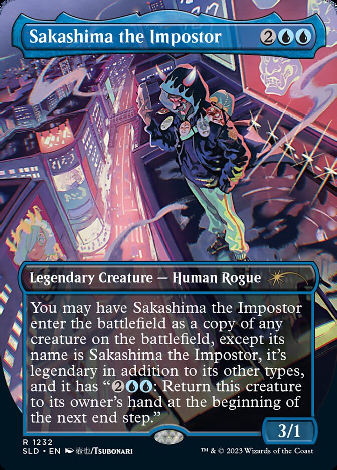 Sakashima the Impostor (Borderless) [Secret Lair Drop Series] | Webway Games
