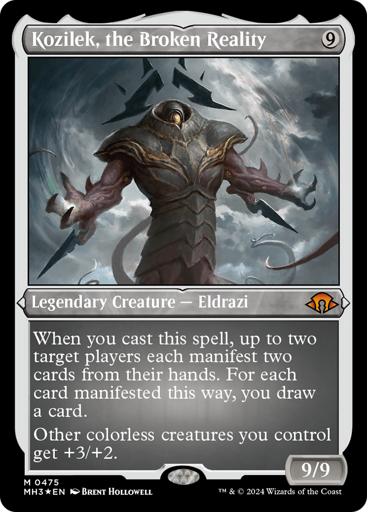 Kozilek, the Broken Reality (Foil Etched) [Modern Horizons 3] | Webway Games