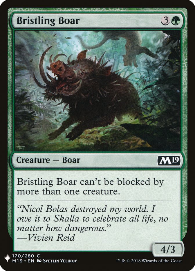 Bristling Boar [Mystery Booster] | Webway Games