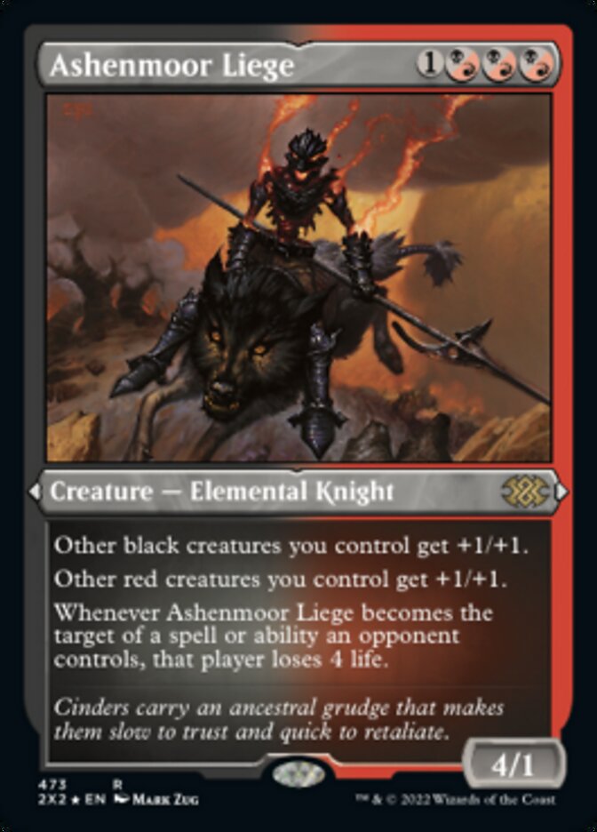 Ashenmoor Liege (Foil Etched) [Double Masters 2022] | Webway Games