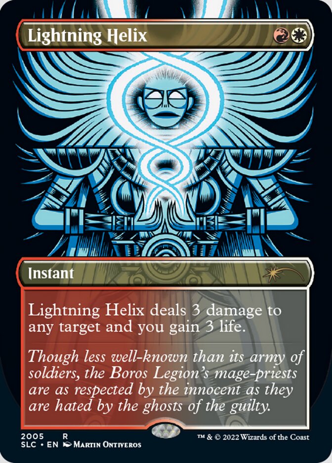 Lightning Helix (Borderless) [Secret Lair Countdown Kit] | Webway Games