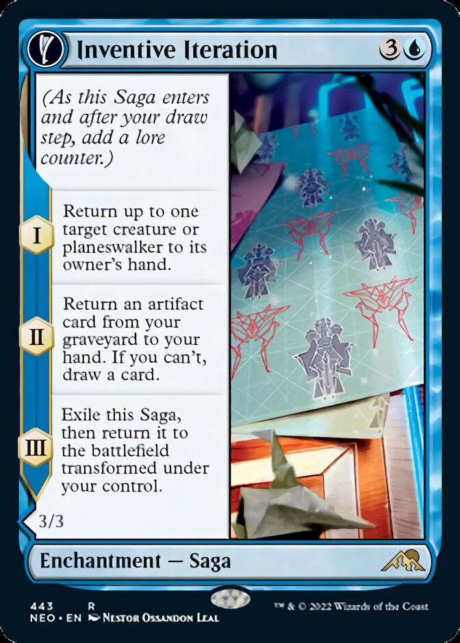 Inventive Iteration // Living Breakthrough (Extended Art) [Kamigawa: Neon Dynasty] | Webway Games