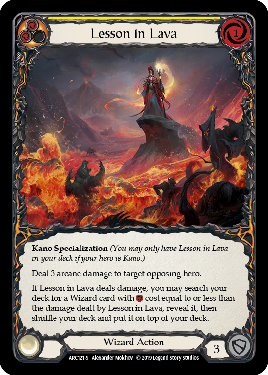 Lesson in Lava [ARC121-S] (Arcane Rising)  1st Edition Normal | Webway Games