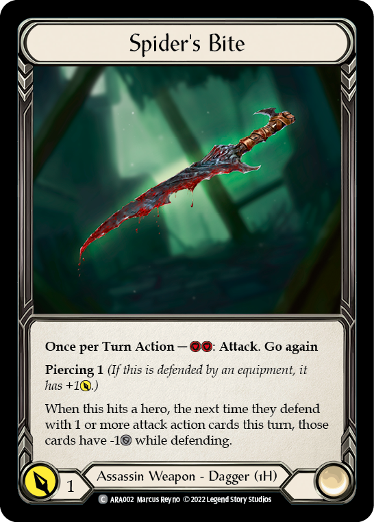 Spider's Bite [ARA002] (Outsiders Arakni Blitz Deck) | Webway Games