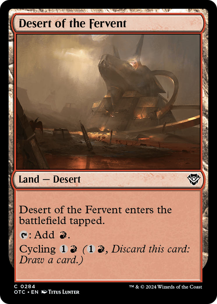 Desert of the Fervent [Outlaws of Thunder Junction Commander] | Webway Games