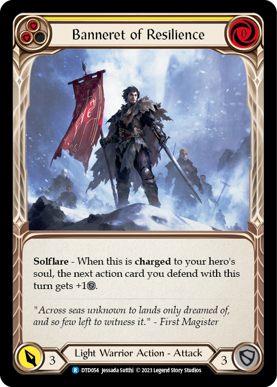 Banneret of Resilience [DTD054] (Dusk Till Dawn)  Rainbow Foil | Webway Games