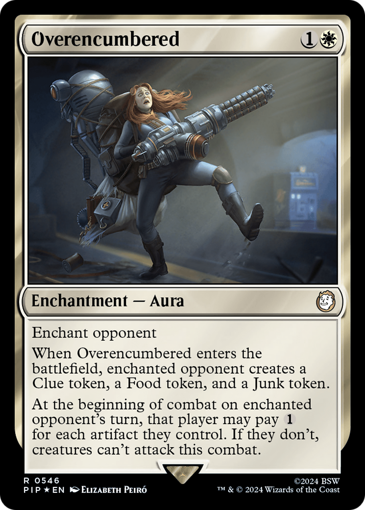 Overencumbered (Surge Foil) [Fallout] | Webway Games