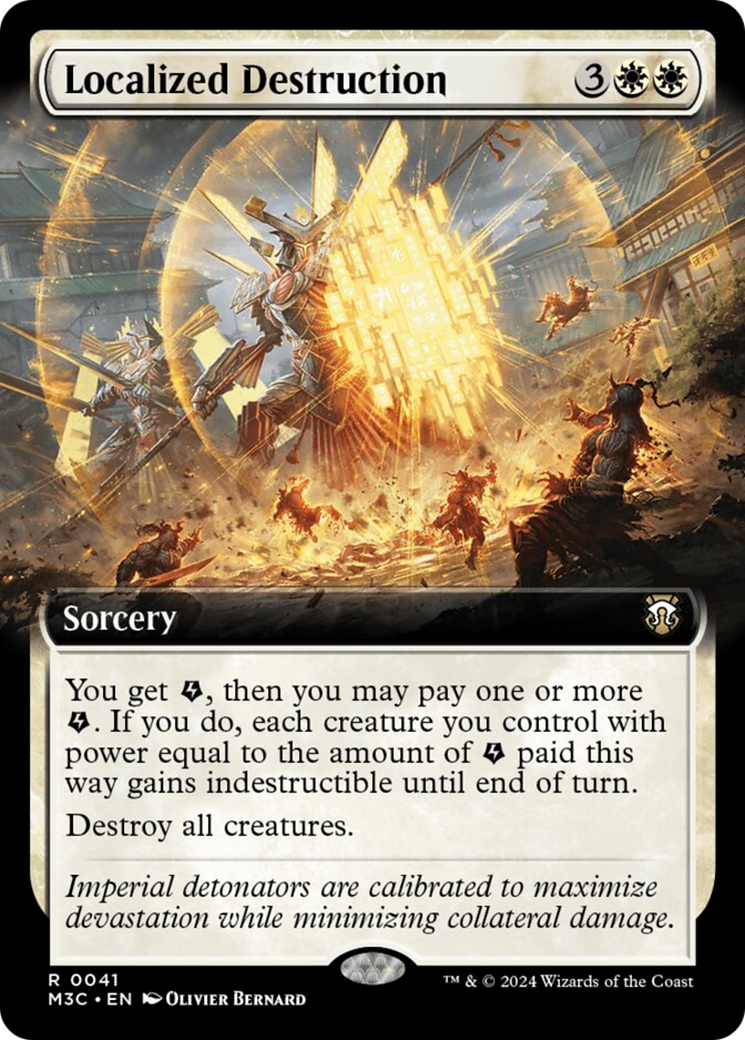 Localized Destruction (Extended Art) (Ripple Foil) [Modern Horizons 3 Commander] | Webway Games