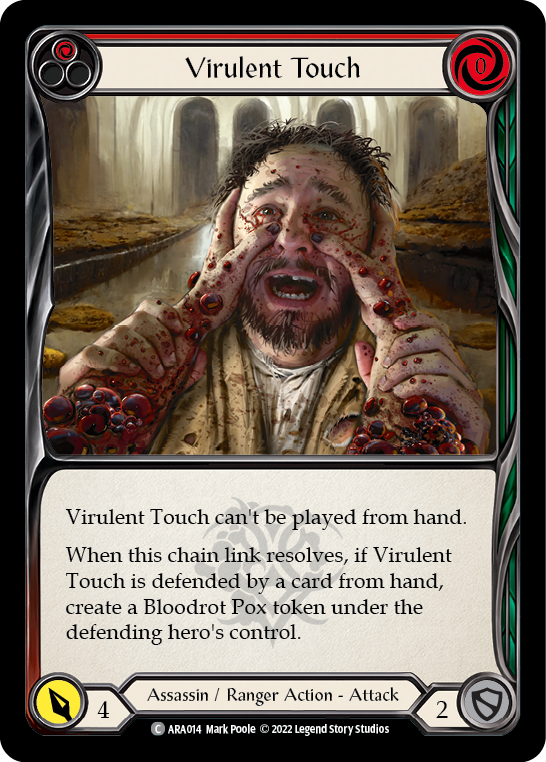 Virulent Touch (Red) [ARA014] (Outsiders Arakni Blitz Deck) | Webway Games