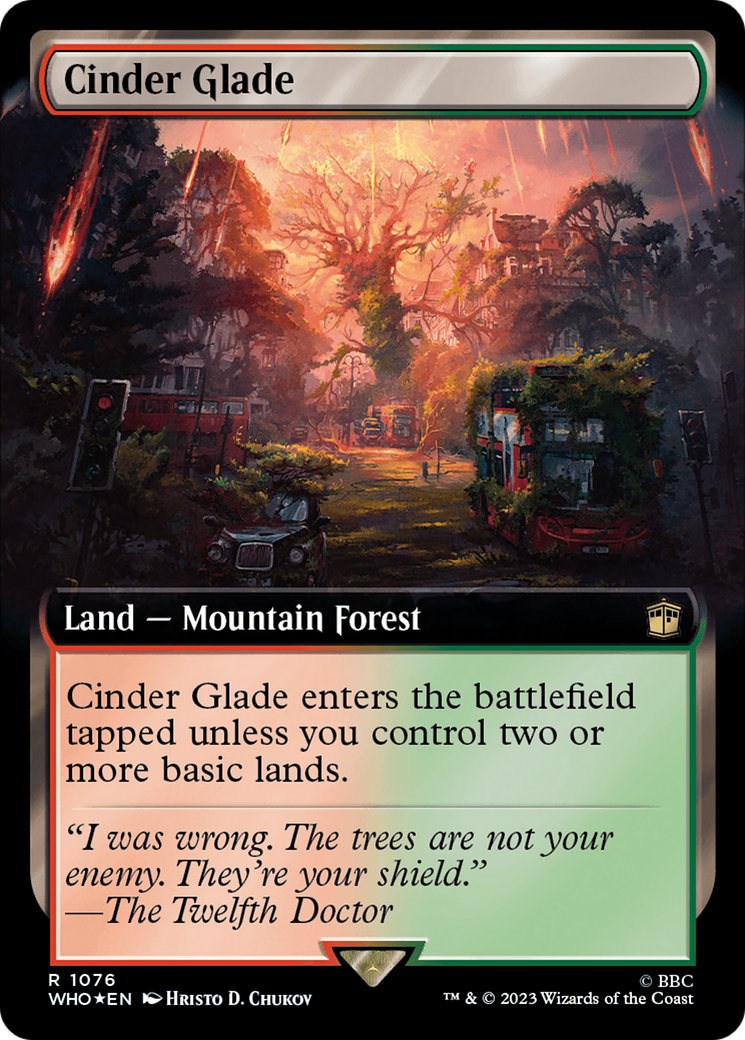 Cinder Glade (Extended Art) (Surge Foil) [Doctor Who] | Webway Games