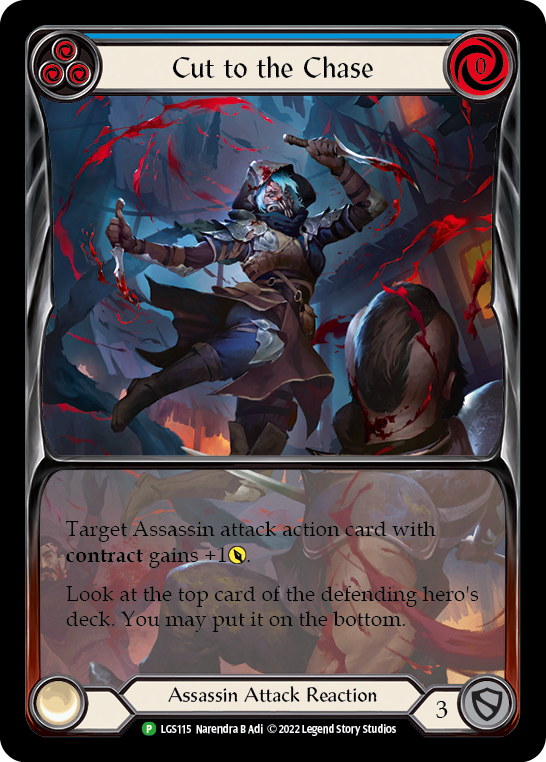 Cut to the Chase (Blue) [LGS115] (Promo)  Rainbow Foil | Webway Games
