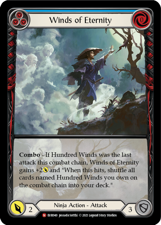 Winds of Eternity [EVR040] (Everfest)  1st Edition Extended Art Rainbow Foil | Webway Games