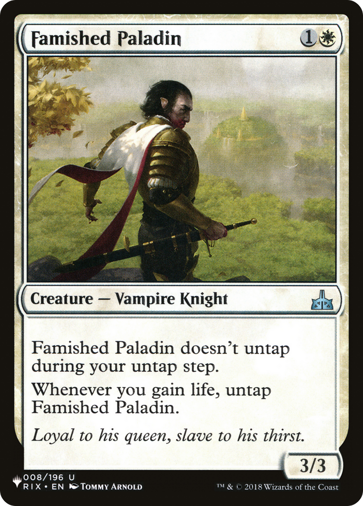 Famished Paladin [The List] | Webway Games