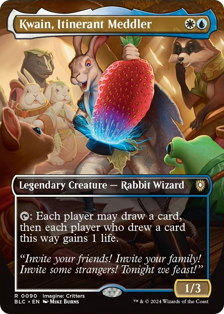 Kwain, Itinerant Meddler (Borderless) [Bloomburrow Commander] | Webway Games