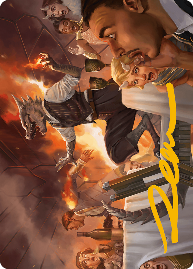 Party Thrasher Art Card (Gold-Stamped Signature) [Modern Horizons 3 Art Series] | Webway Games
