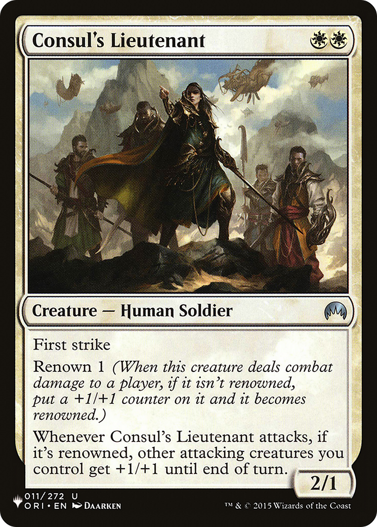 Consul's Lieutenant [The List] | Webway Games