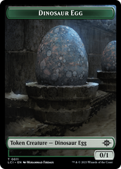Dinosaur Egg // Dinosaur (0010) Double-Sided Token [The Lost Caverns of Ixalan Tokens] | Webway Games