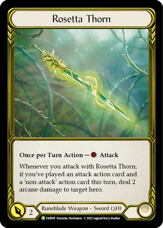 Rosetta Thorn (Golden) [FAB099] (Promo)  Cold Foil | Webway Games