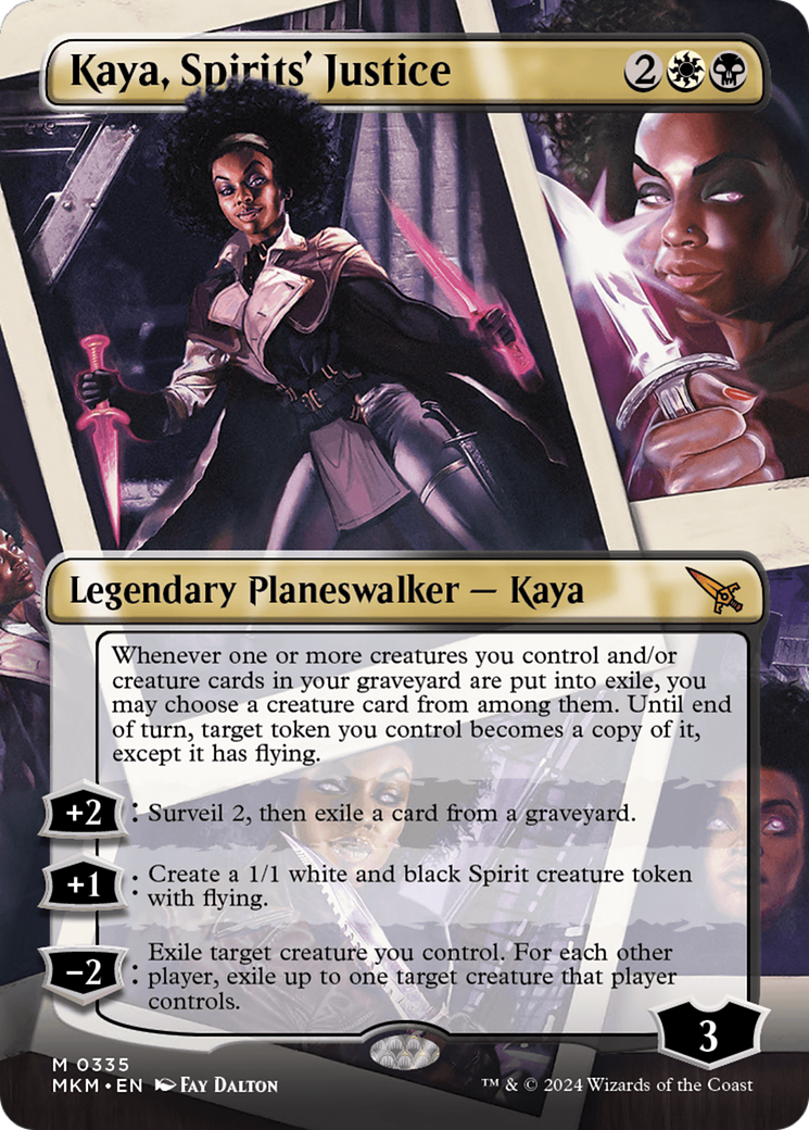 Kaya, Spirits' Justice (Borderless) [Murders at Karlov Manor] | Webway Games