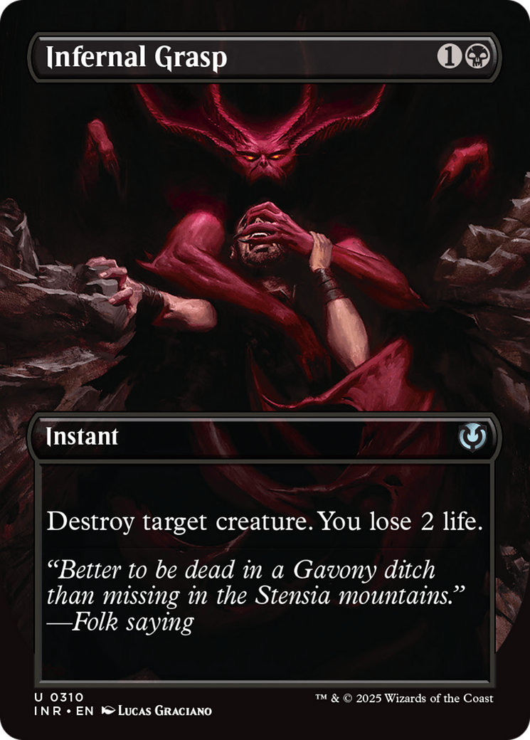 Infernal Grasp (Borderless) [Innistrad Remastered] | Webway Games