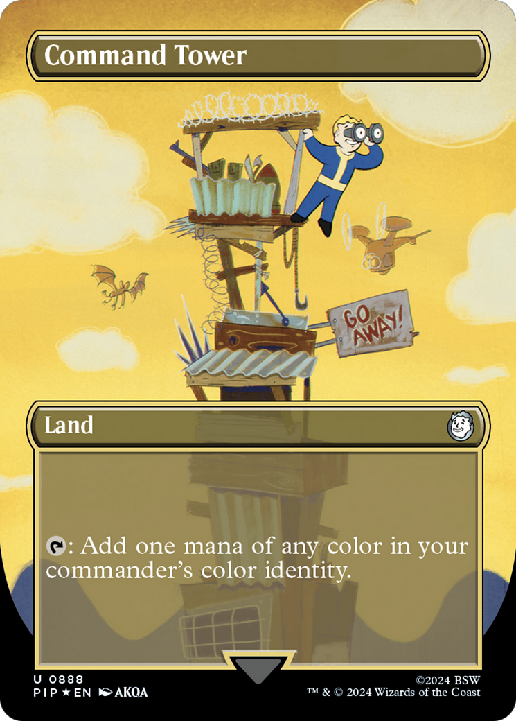 Command Tower (Borderless) (Surge Foil) [Fallout] | Webway Games