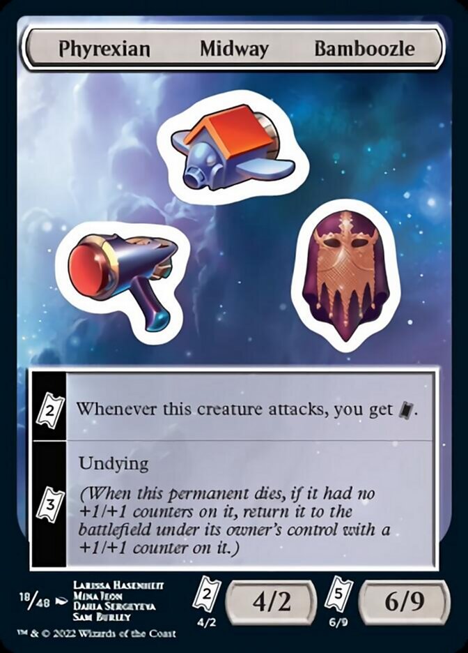 Phyrexian Midway Bamboozle [Unfinity Stickers] | Webway Games