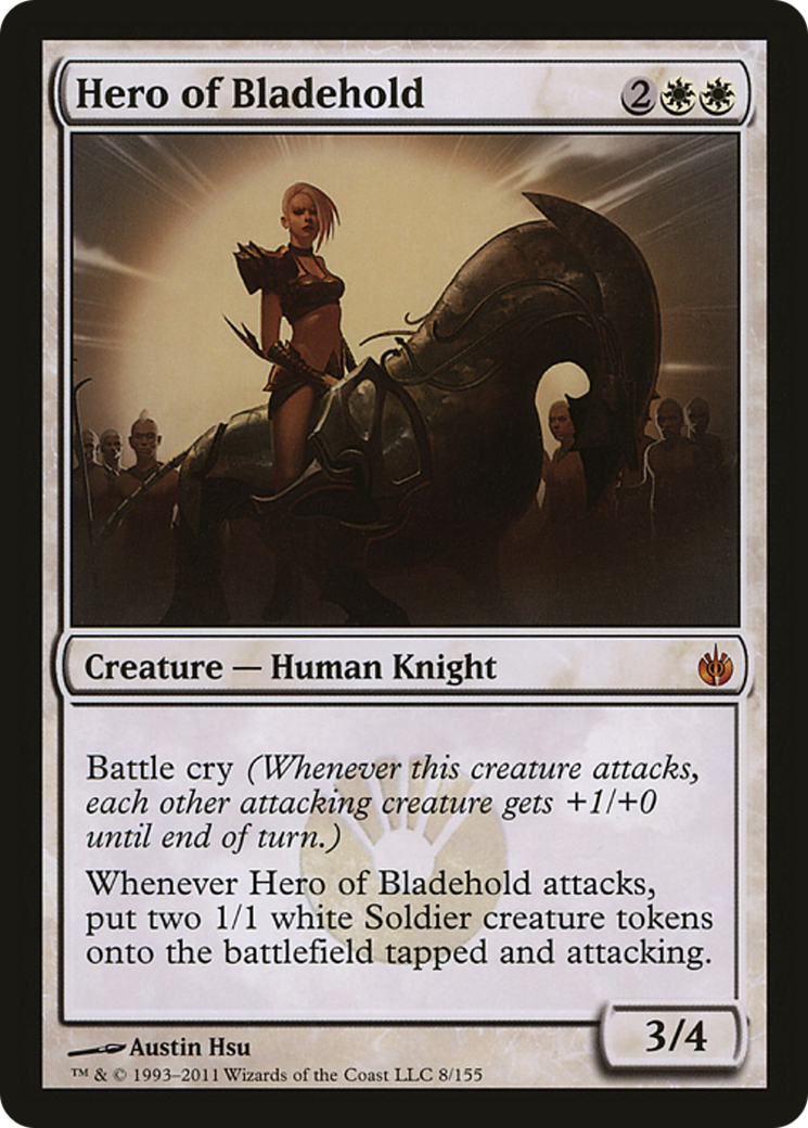 Hero of Bladehold (Mirrodin Besieged) (Oversized) [Oversize Cards] | Webway Games
