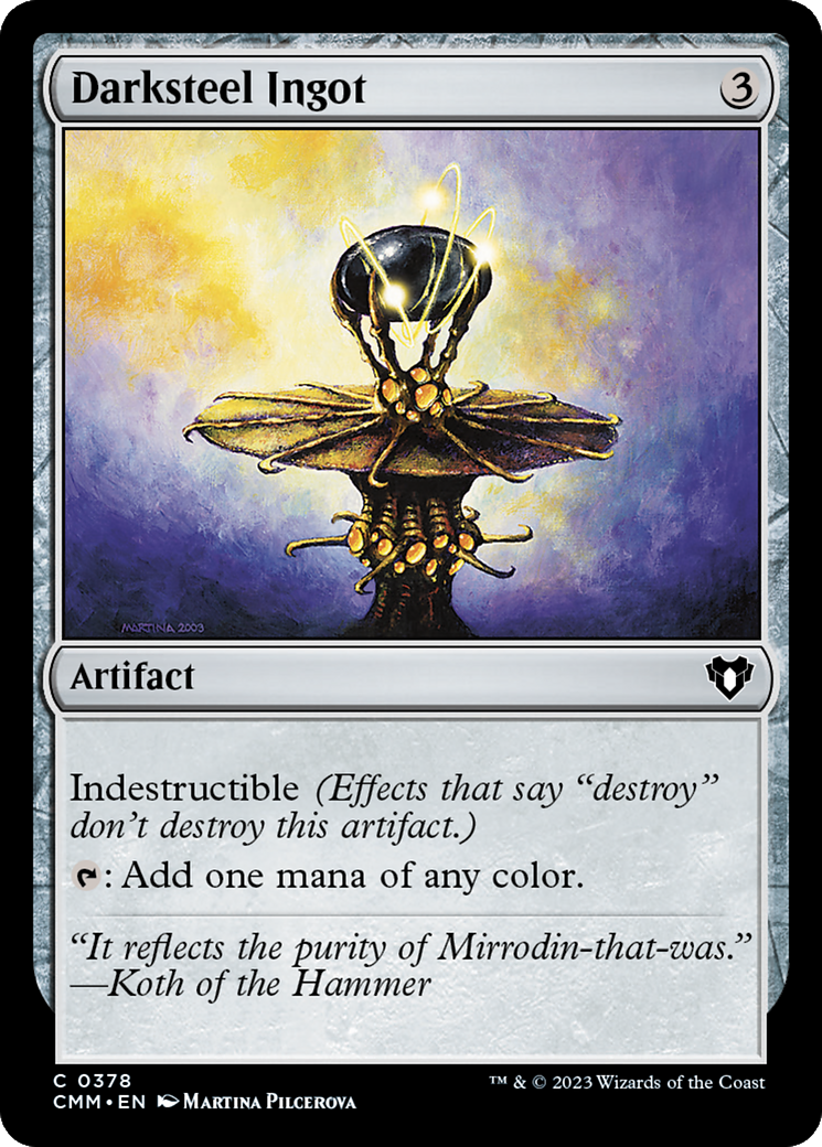 Darksteel Ingot [Commander Masters] | Webway Games