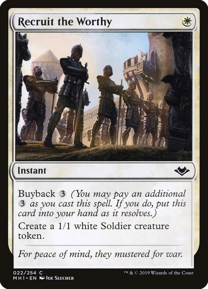 Recruit the Worthy [Modern Horizons] | Webway Games