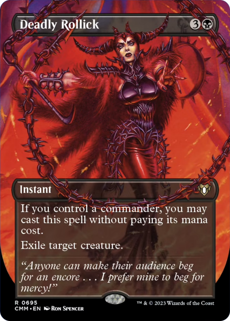 Deadly Rollick (Borderless Alternate Art) [Commander Masters] | Webway Games