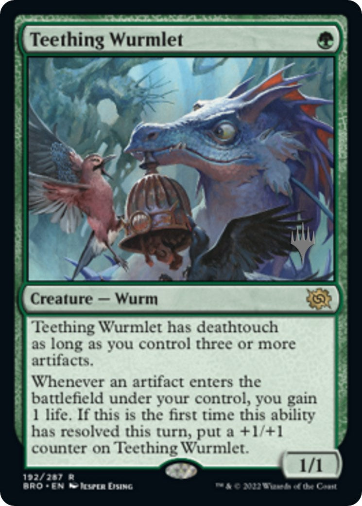 Teething Wurmlet (Promo Pack) [The Brothers' War Promos] | Webway Games