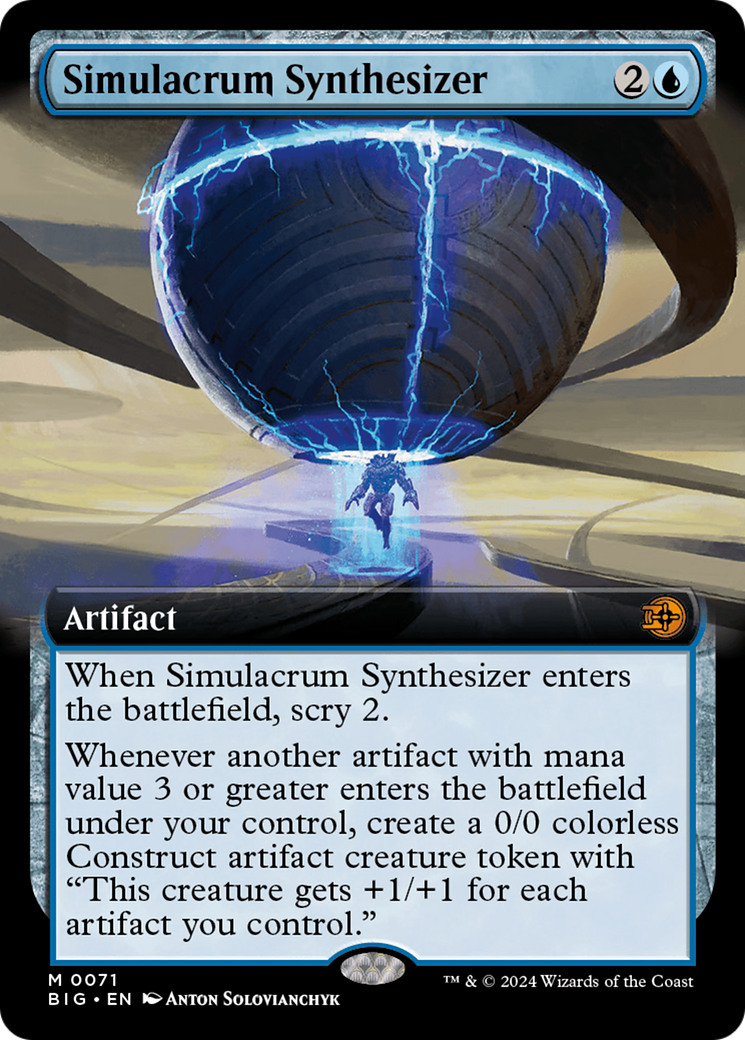Simulacrum Synthesizer (Extended Art) [Outlaws of Thunder Junction: The Big Score] | Webway Games