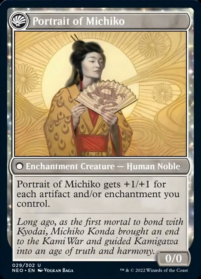 Michiko's Reign of Truth // Portrait of Michiko [Kamigawa: Neon Dynasty] | Webway Games
